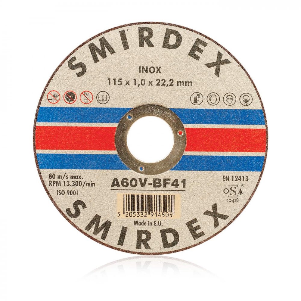 Smirdex 914 řezný disk Inox 125 mm,Smirdex 914 řezný disk Inox 125 mm