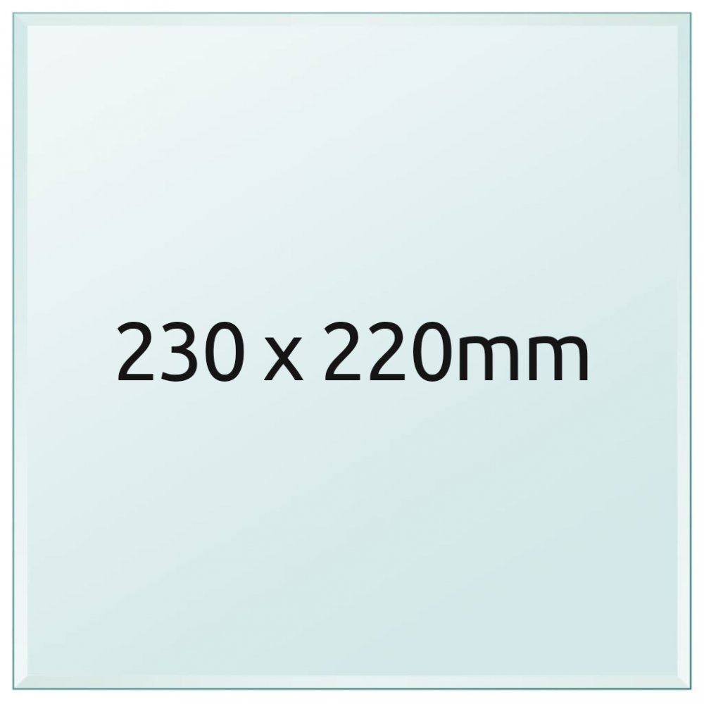 Sklenená tlačová podložka 220x230x3 mm Bezpečnostná hrana