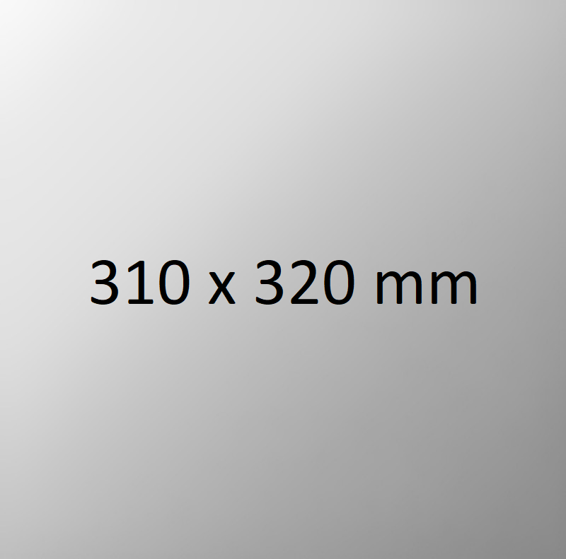 Tisková podložka310x320 mm - zrcadlo Bezpečnostná hrana