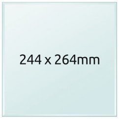 3D printer glass bed 244x264x3 mm (For Snapmaker F250 printers)