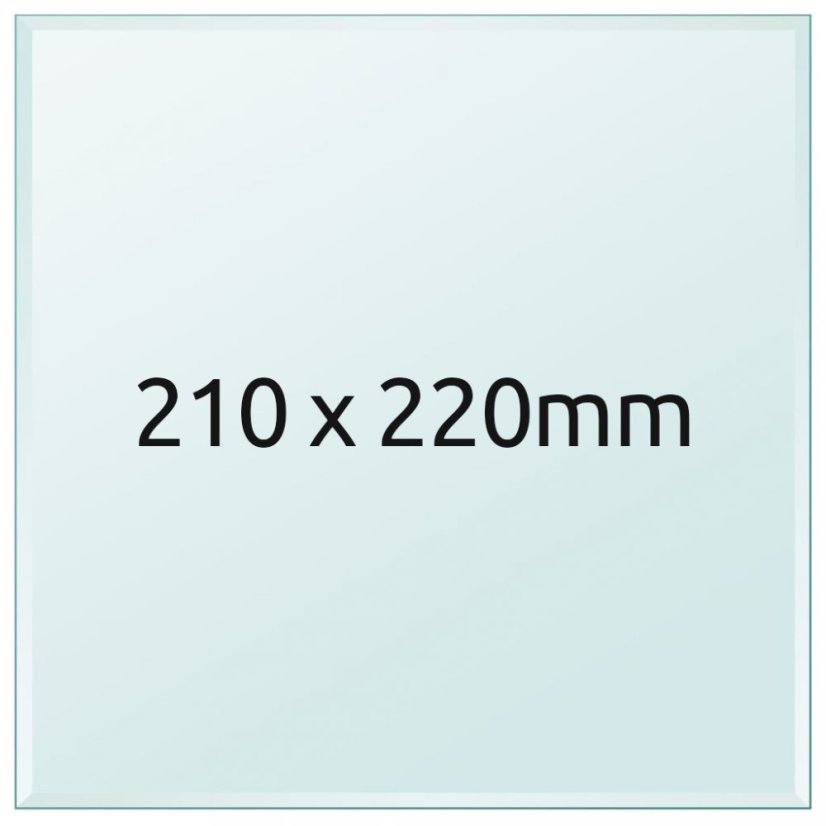 Sklenená tlačová podložka 210x220x3 mm - Typ podložky: Bezpečnostná hrana