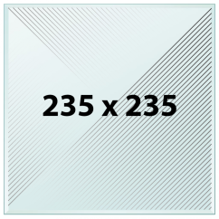 Štruktúrovaná tlačová podložka 235 x 235 - sklo s textúrou pre Ender
