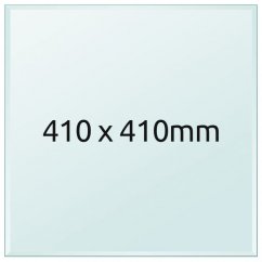 Sklenená tlačová podložka 410x410x3 mm