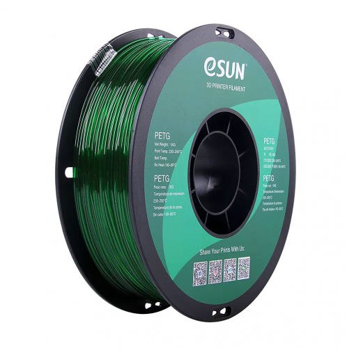 eSUN PETG filament tmavo zelený (1,75 mm; 1 kg)