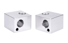 Topný hliníkový heatblok E3D V5- stříbrný