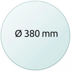 Szklana mata drukarska Ø 380 mm