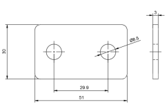 coupling 51x30x3 AN 9807/A2