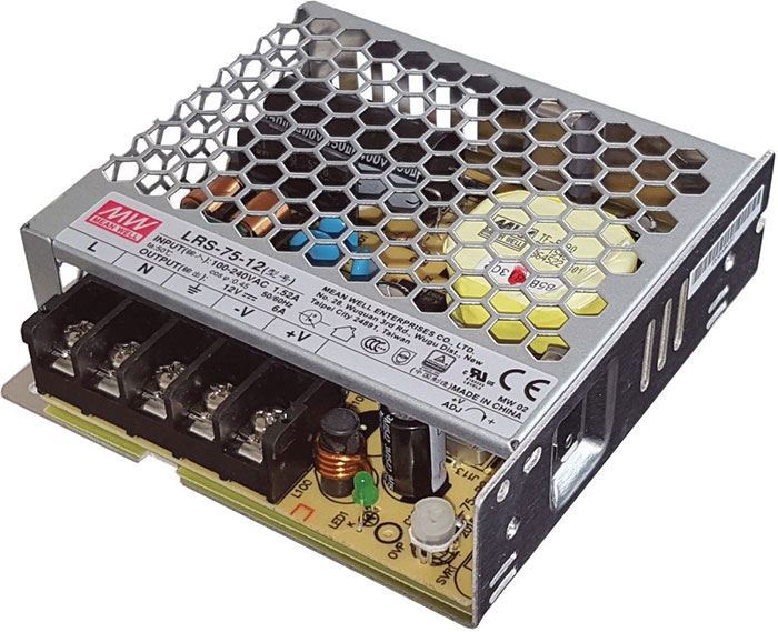 Mean Well průmyslový zdroj LRS-75-24, 24V/75W spínaný
