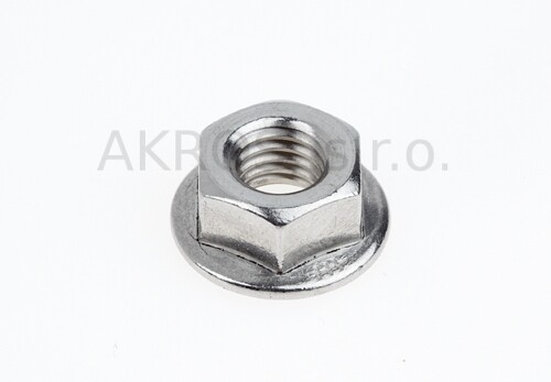 HEXAGON NUTS WITH RATCHET FLANGE DIN 6923/A2 - Thread: M6