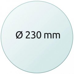 Szklana podkładka do drukowania Ø 230 mm