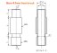 Heatbreak E3D V6 - Průměr filamentu: 2,85/3,0 mm, Typ heatbreaku: jádro PTFE 4,1 mm (neprůchozí)