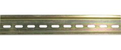 DIN lišta 35 mm x 7,5 mm děrovaná, s přířezem