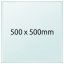 Glass printing mat 500x500x4 mm