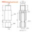 Heatbreak E3D V6 - Průměr filamentu: 2,85/3,0 mm, Typ heatbreaku: jádro PTFE 4,1 mm (neprůchozí)