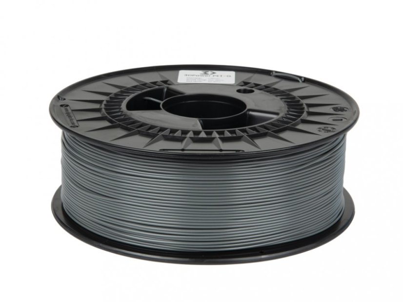 Filament 3D power PET-G - grey 1kg