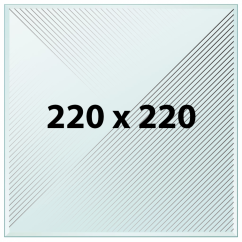Štruktúrovaná tlačová podložka 220 x 220 - sklo s textúrou