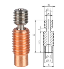Bi-metal heatbreak E3D V6