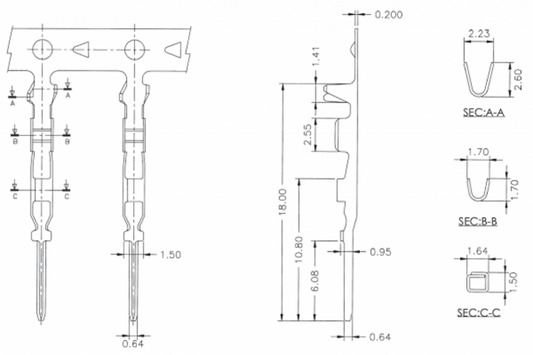 DuPont Terminals - Male/Female - Type of connector: Female