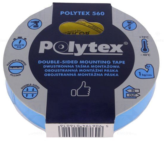 Obojstranná lepiaca páska POLYTEX 560