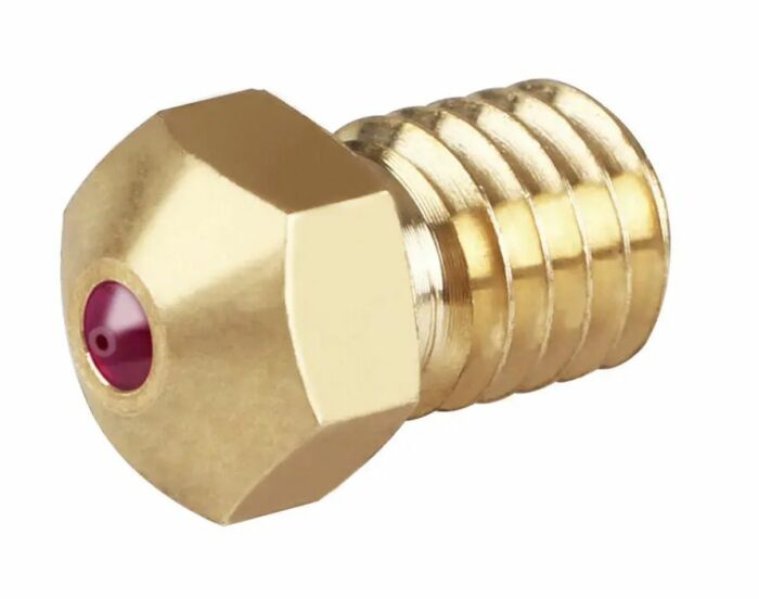 E3D V6 tryska rubínová 0,4 mm