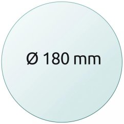 Skleněná tisková podložka O 180 mm