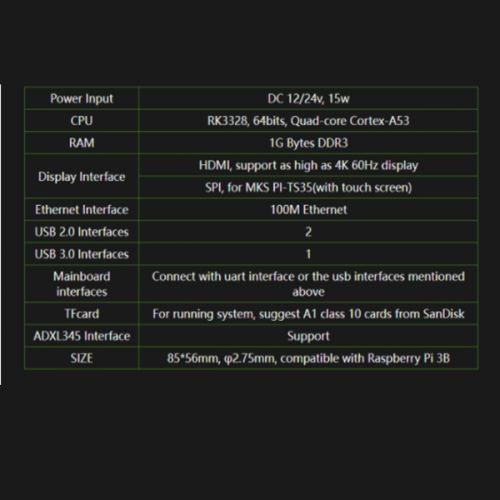 MKS-Pi V1.1 - Makerbase RPI pre 3d tlačiarne