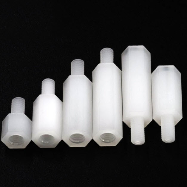 Nevodivé distanční sloupky - nylon - Závit: M3, Délka: 25 mm
