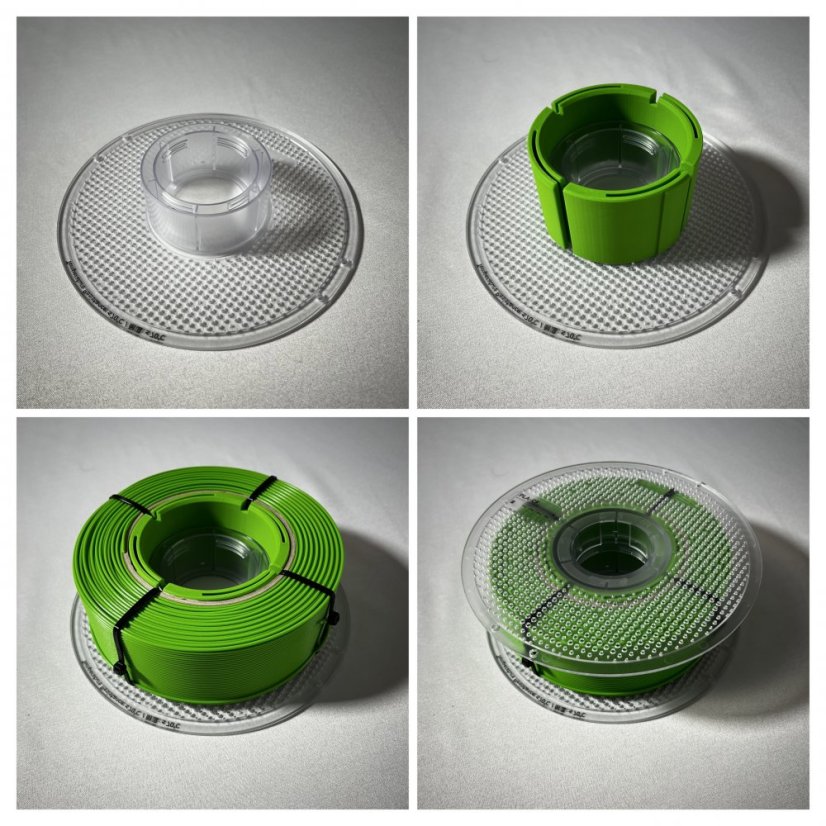 Filament REFILL Abaflex PETG+ - transparentní žlutá 1kg 1,75 mm