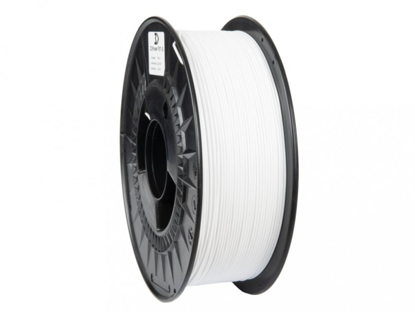 Filament 3D power PET-G - bielá 1kg