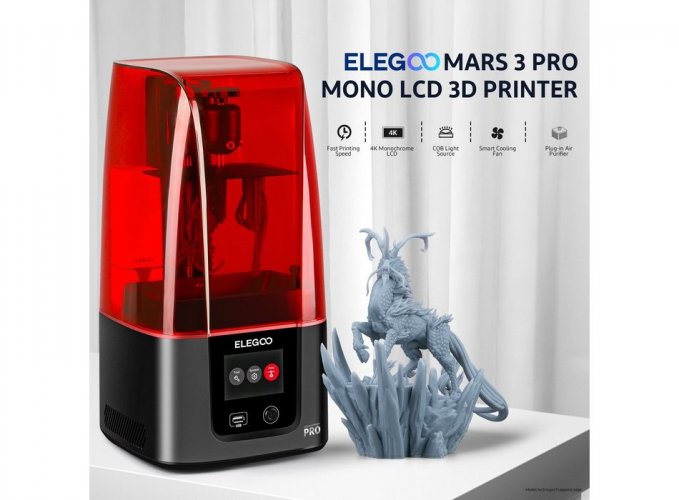 3D tlačiareň Elegoo Mars 3 Pro