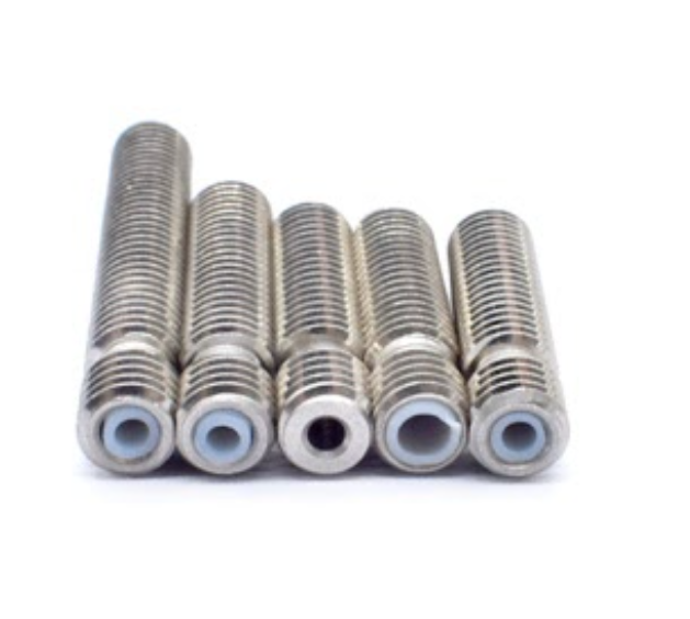 Heatbreak MK8 v2 - Dĺžka: 26 mm, Průměr filamentu: 2,85/3,0 mm, Typ heatbreaku: Jadro (PTFE 3 mm) nepriechodné