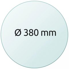 Skleněná tisková podložka O 380 mm