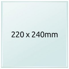 Sklenená tlačová podložka 220x240x3 mm