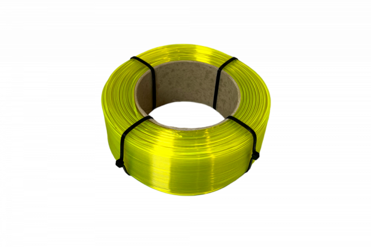 Filament REFILL Abaflex PETG+ - przezroczysty żółty 1kg 1,75 mm