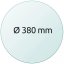 Skleněná tisková podložka O 380 mm