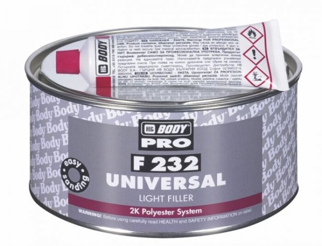 HB BODY F232 Tmel Universal - 1000g - bílý