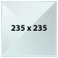 Štruktúrovaná tlačová podložka 235 x 235 - sklo s textúrou pre Ender - Varianta produktu: Činčila - Čiarkovná textúra