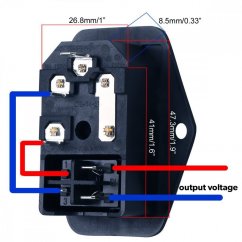 Socket with fuse and switch