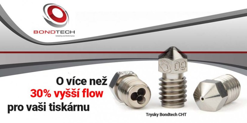 Bondtech CHT potažená tryska pro MK8 hotendy - Průměr trysky: 0,60, Vzor trysky: MK8