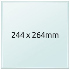 Skleněná tisková podložka 244x264x3 mm (pro tiskárny Snapmaker F250)