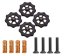 Sada koleček a pružin k heatbed leveling Ender 3 - Barva: Žlutá