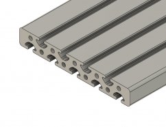 Profil aluminiowy 28x200 rowek 8 mm; z cięciem