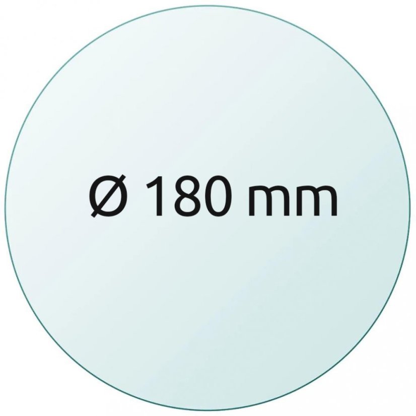 Skleněná tisková podložka Ø 180 mm