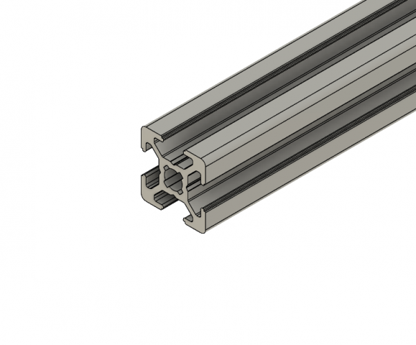 Profil aluminiowy 20x20 mm, rowek 6 mm