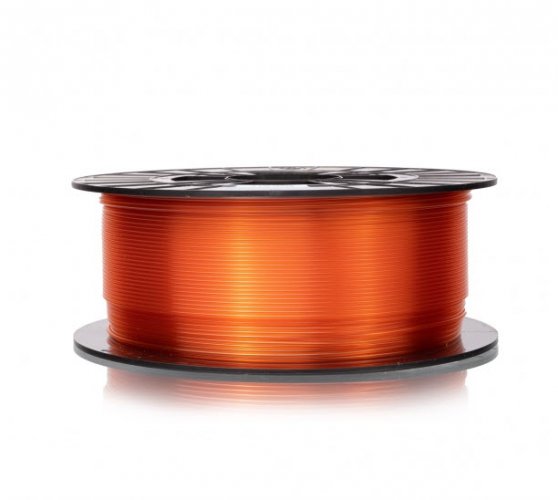 Filament PM PET-G - transparentní oranžová (1,75 mm; 1 kg)