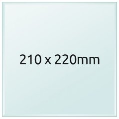 Sklenená tlačová podložka 210x220x3 mm