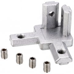 Łącznik narożny dla 3 profili aluminiowych, wiele wariantów