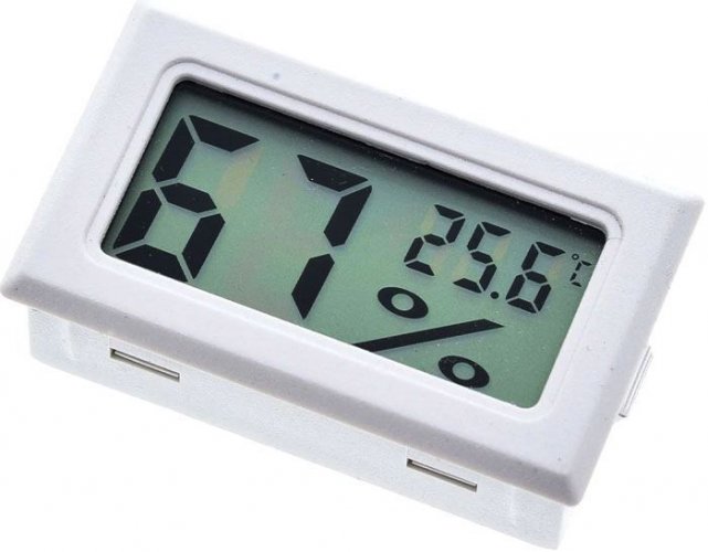 Digital thermometer and hygrometer FY-11 - Color: Black