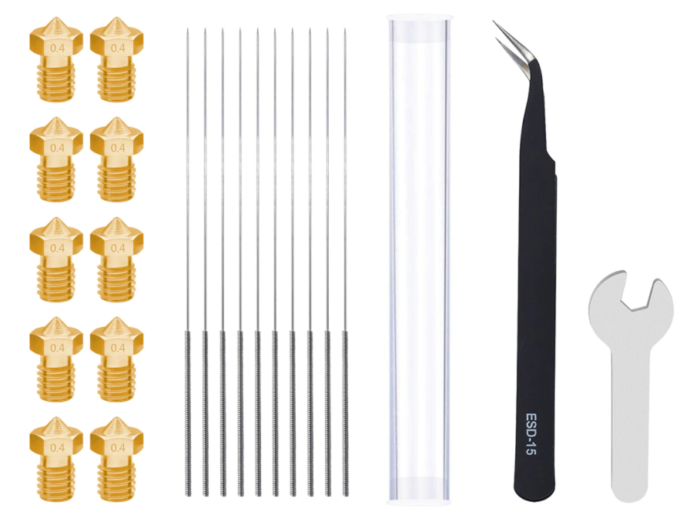 Kit na výměnu a údržbu trysek E3D/MK8