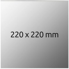 Tlačová podložka 220x220x4 mm - zrcadlo